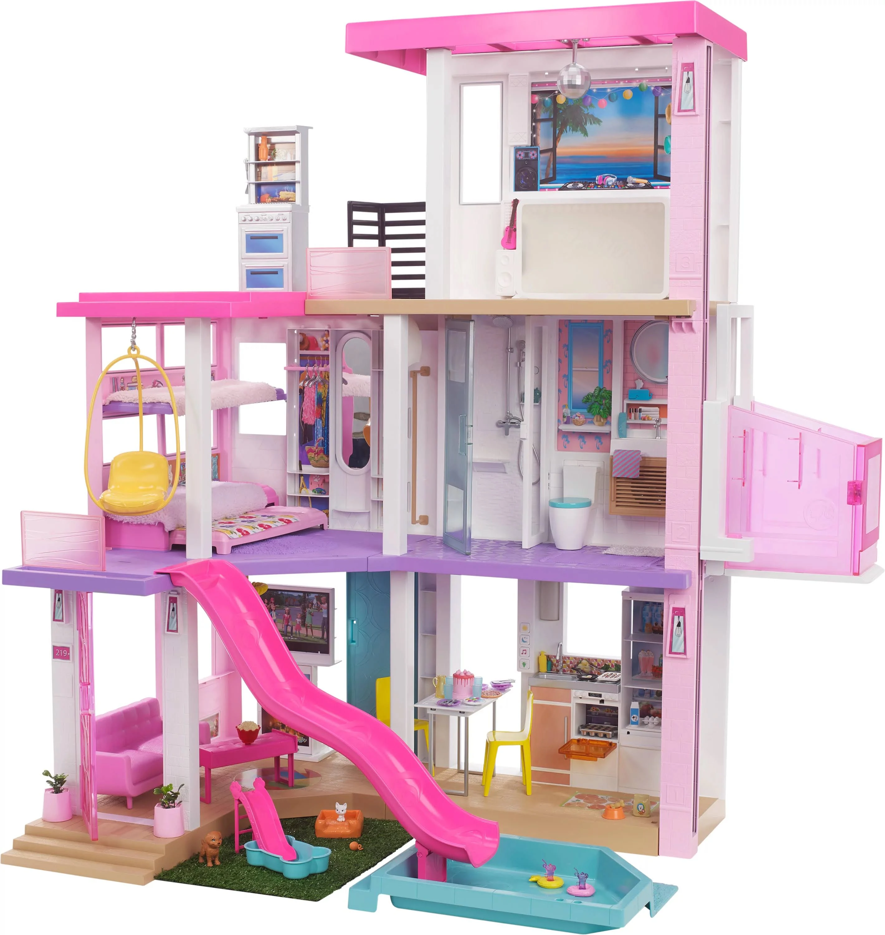 Barbie Dreamhouse Playset White/Pink
