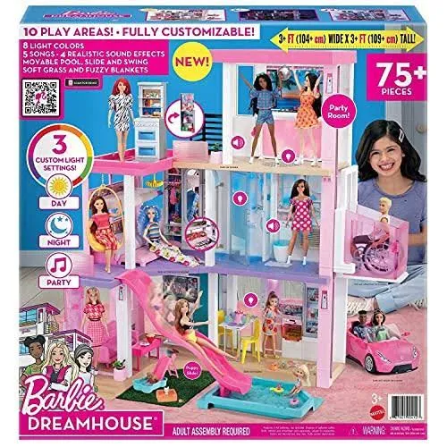 Barbie Dreamhouse Playset White/Pink