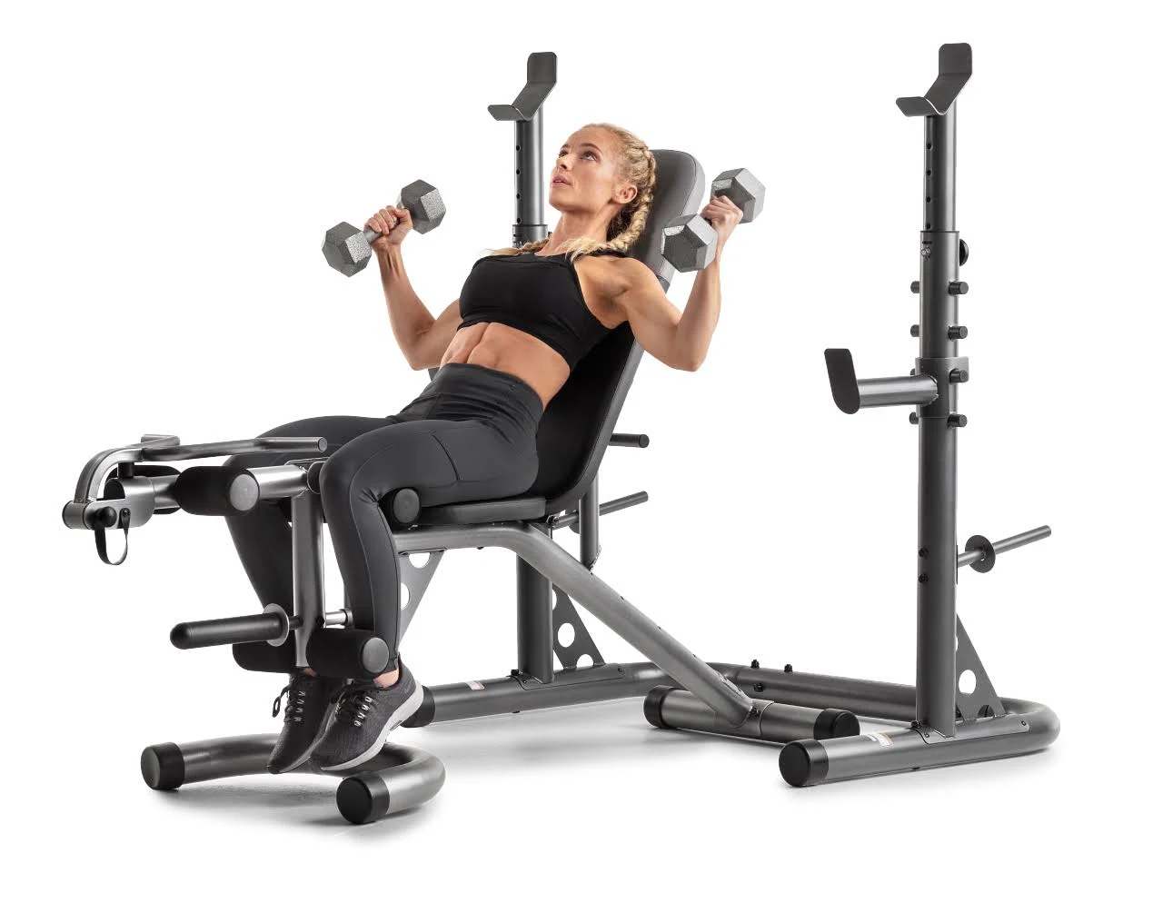 Weider XRS 20 Adjustable Workout Bench with Olympic Squat Rack