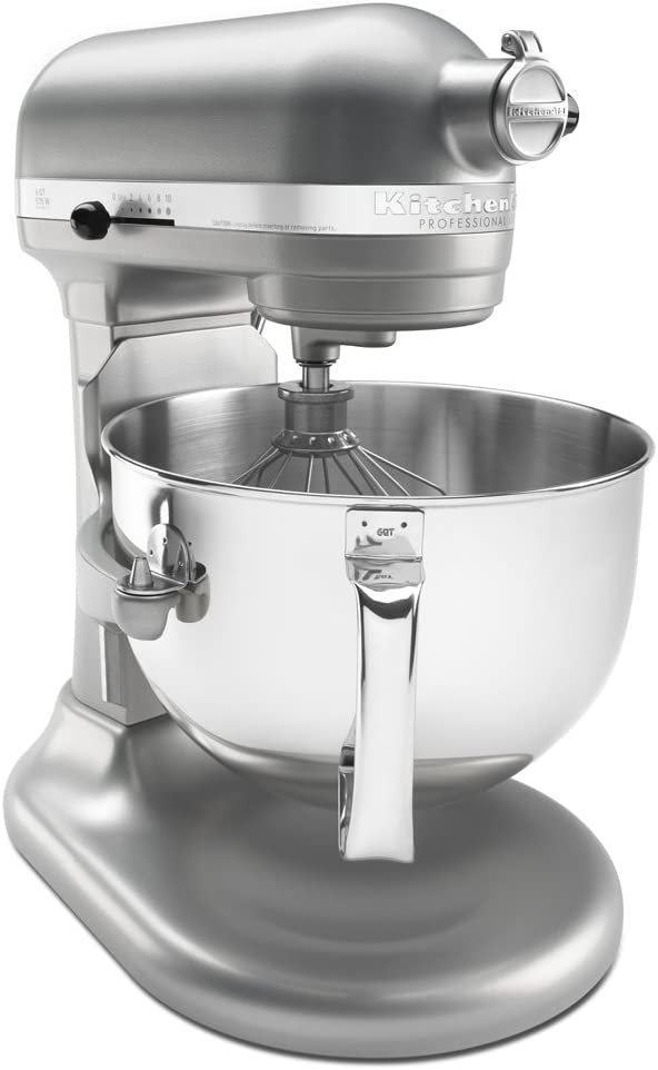 KitchenAid KP26M1XNP 6 Qt. Professional 600 Series Bowl-Lift Stand Mixer - Nickel Pearl