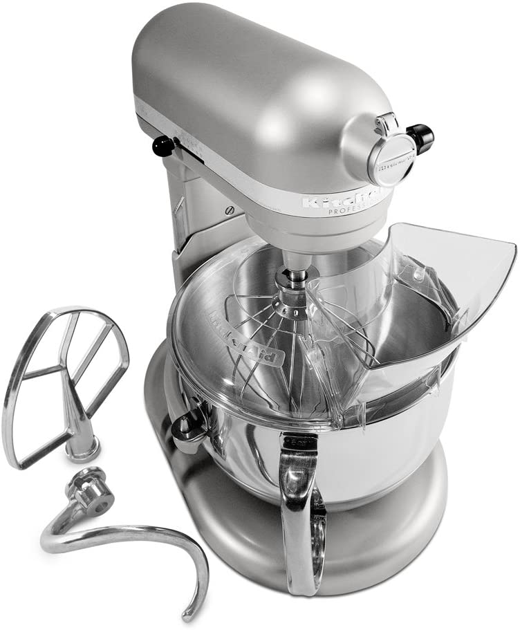 KitchenAid KP26M1XNP 6 Qt. Professional 600 Series Bowl-Lift Stand Mixer - Nickel Pearl