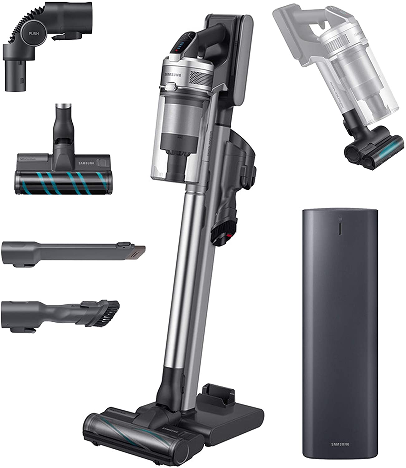 Samsung 90 CS Bundle Jet Cordless Stick Vacuum - Grey