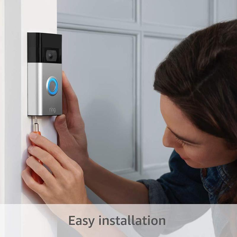 Ring Video Doorbell C newest generation, 2020 release C 1080p HD video, improved motion detection