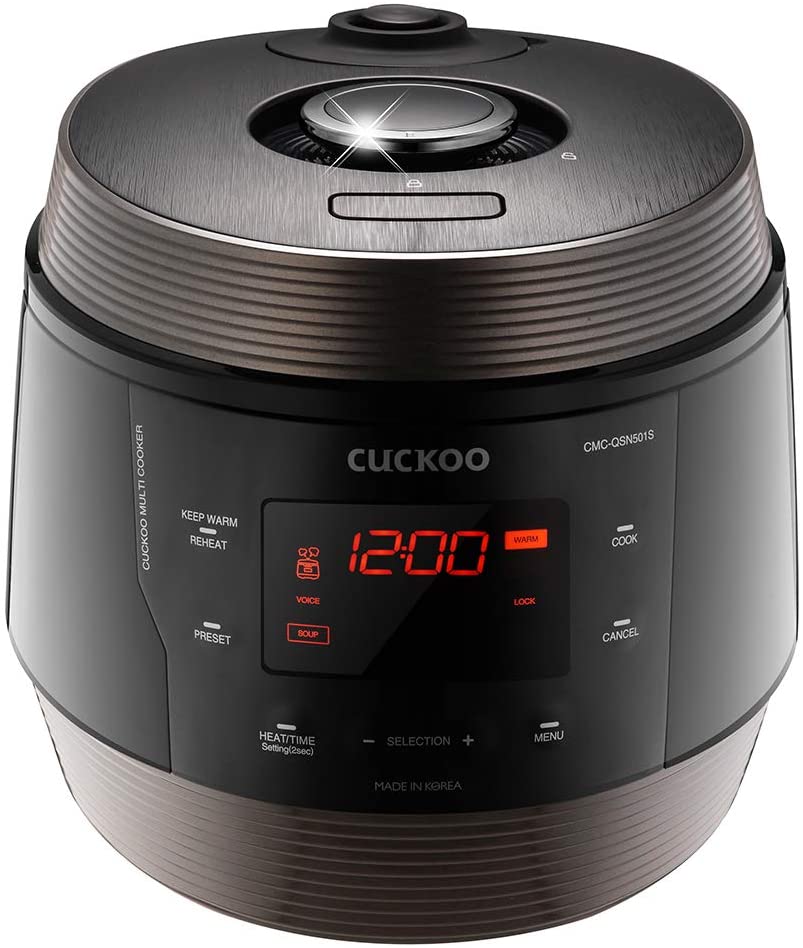 Cuckoo CMC-QSN501S Q5 Superior 5 Quarts, Black Multifunctional Pressure Cooker