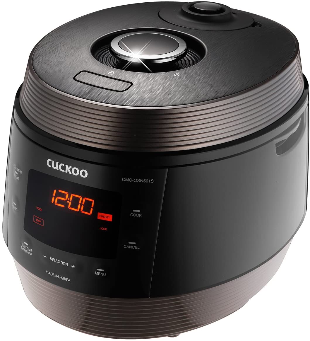 Cuckoo CMC-QSN501S Q5 Superior 5 Quarts, Black Multifunctional Pressure Cooker