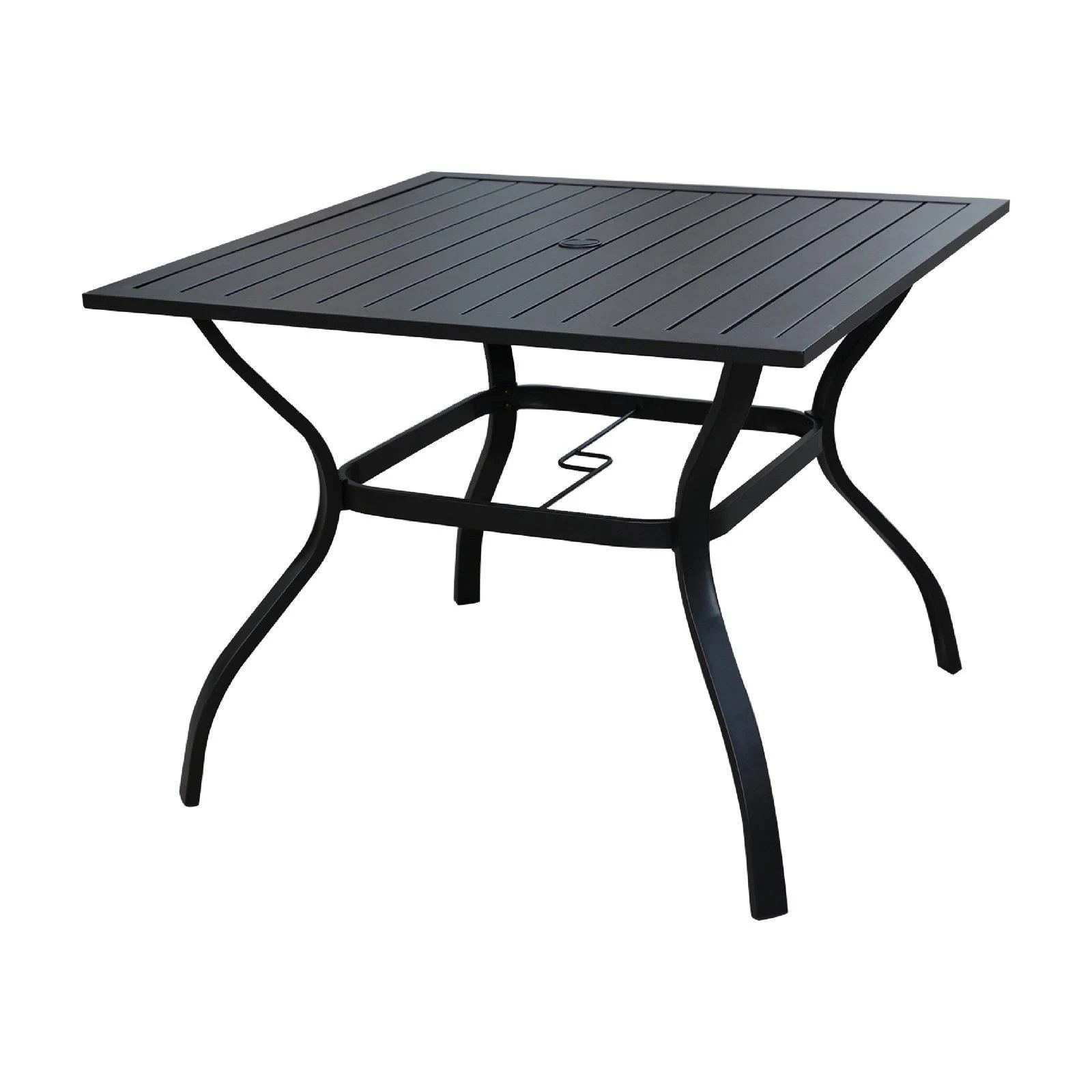 Patio Festival Outdoor Dining Table  C Black