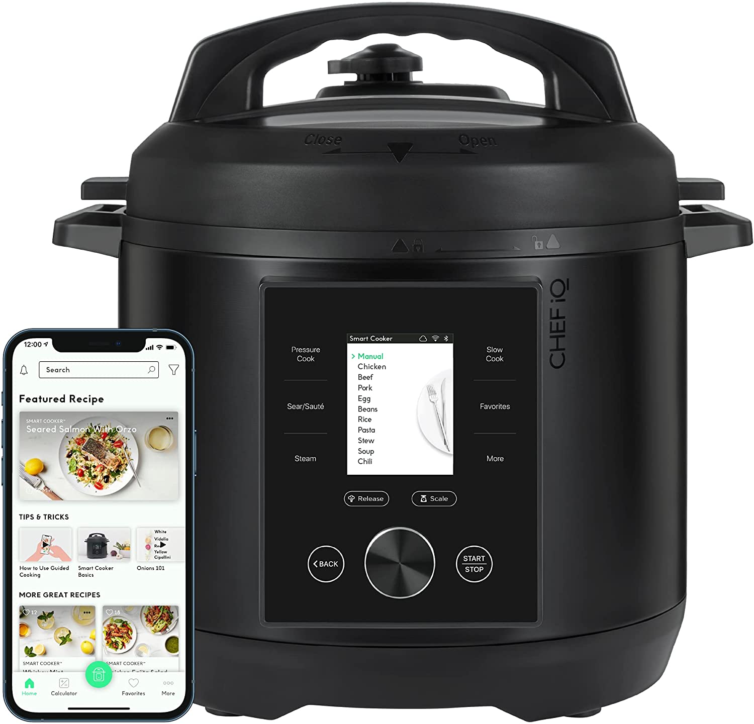 CHEF iQ Smart Pressure Cooker 10 Cooking Functions