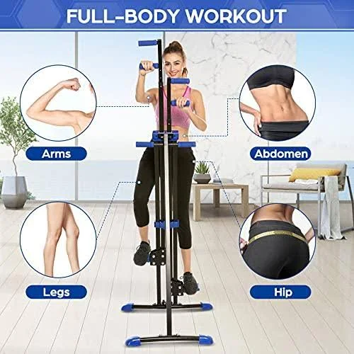 Hurbo Vertical Climber Home Gym Exercise Folding Climbing Machine Exercise Bike for Home Body Trainer Stepper Cardio Workout