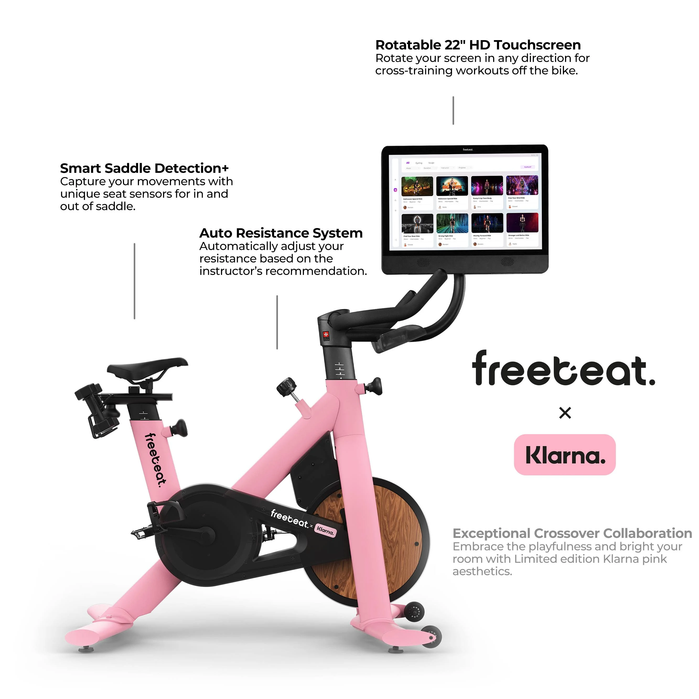 Freebeat Lit Bike Pink 1101*285*811 mm