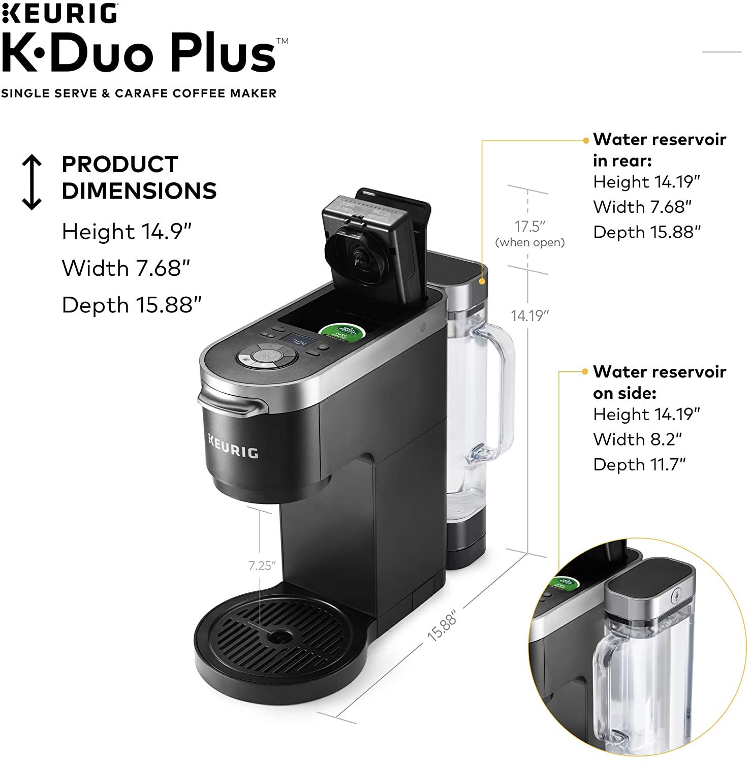 Keurig K-Duo Plus Coffee Maker - Black