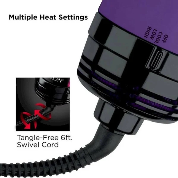 Revlon One-Step Hair Dryer & Volumizer Hot Air Brush, Purple