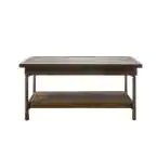 Hampton Bay Mix and Match Brown Rectangular Resin Wicker Outdoor Coffee Table