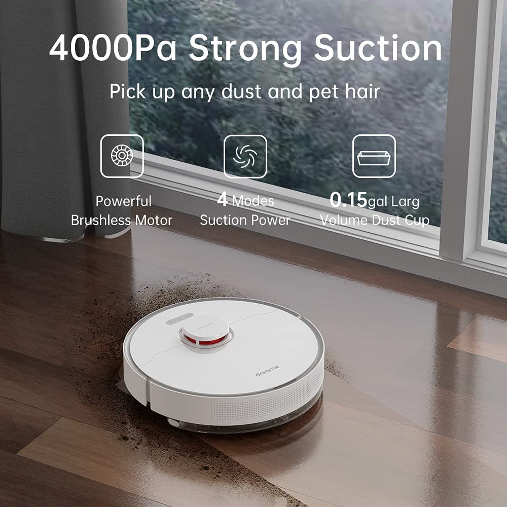 Dreametech L10 Pro Robot Vacuum Cleaner and Mop - White