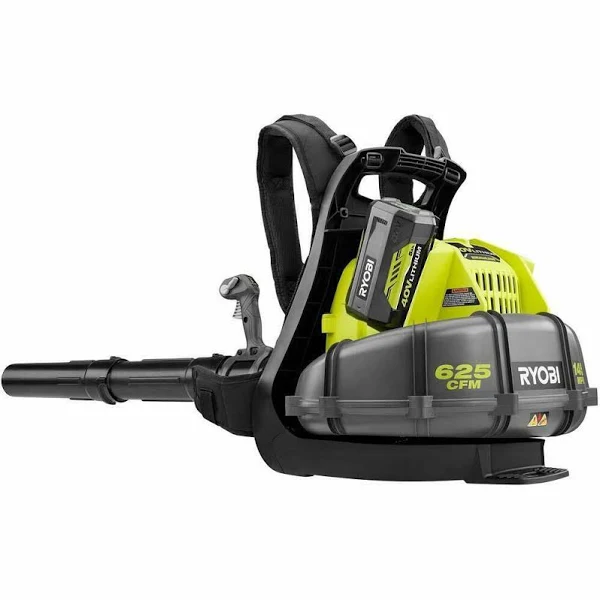 Ryobi 145 MPH 625 CFM 40-Volt Lithium-Ion Cordless Backpack Blower 5 Ah Battery