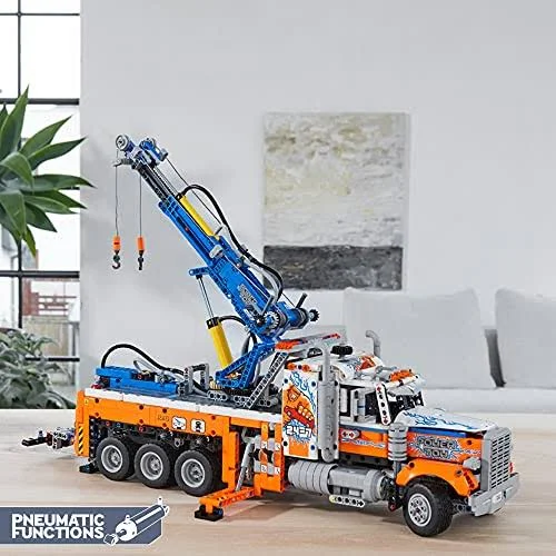 Lego Technic Heavy-Duty Tow Truck 42128 Building Kit; Explore A Classic Truck Packed with Authentic Features; New 2021 (2,017 Pieces)