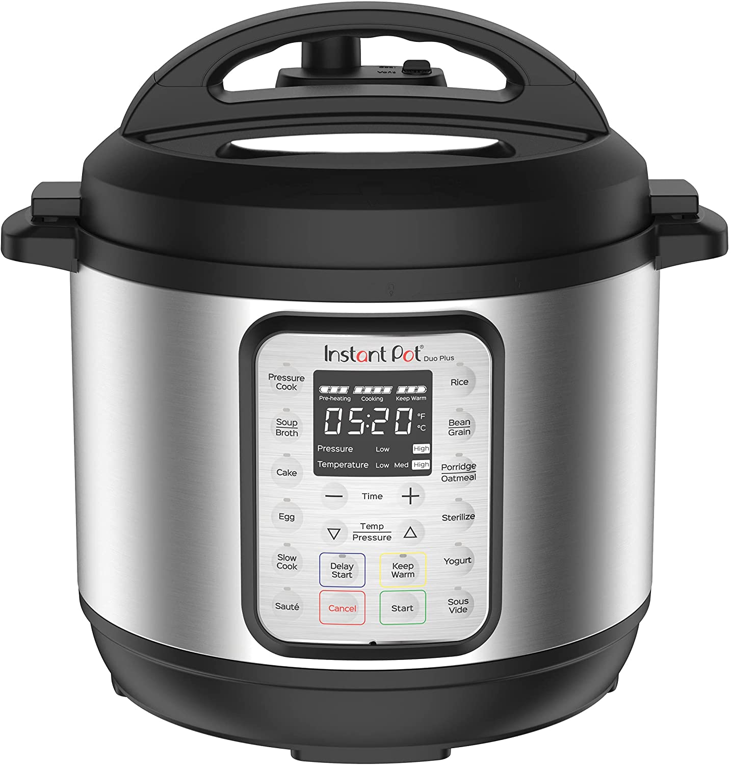 Instant Pot Duo Plus 9-in-1 Electric Pressure Cooker 6-QT - Steel/Black