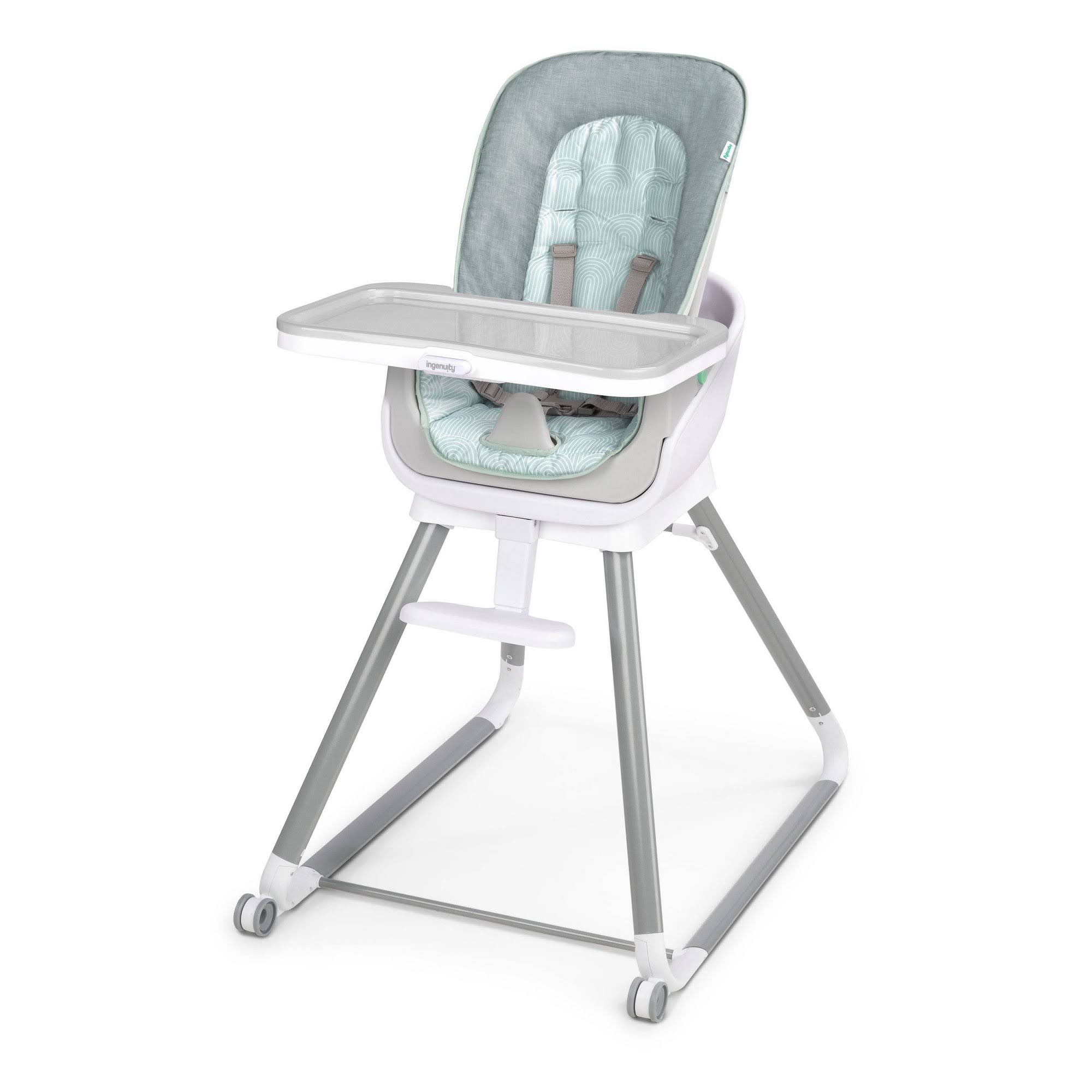 Ingenuity Beanstalk Baby to Big Kid 6-in-1 High Chair Converts from Soothing Infant Seat to Dining Booster Seat and More, Newborn to 5 yrs  C Ray