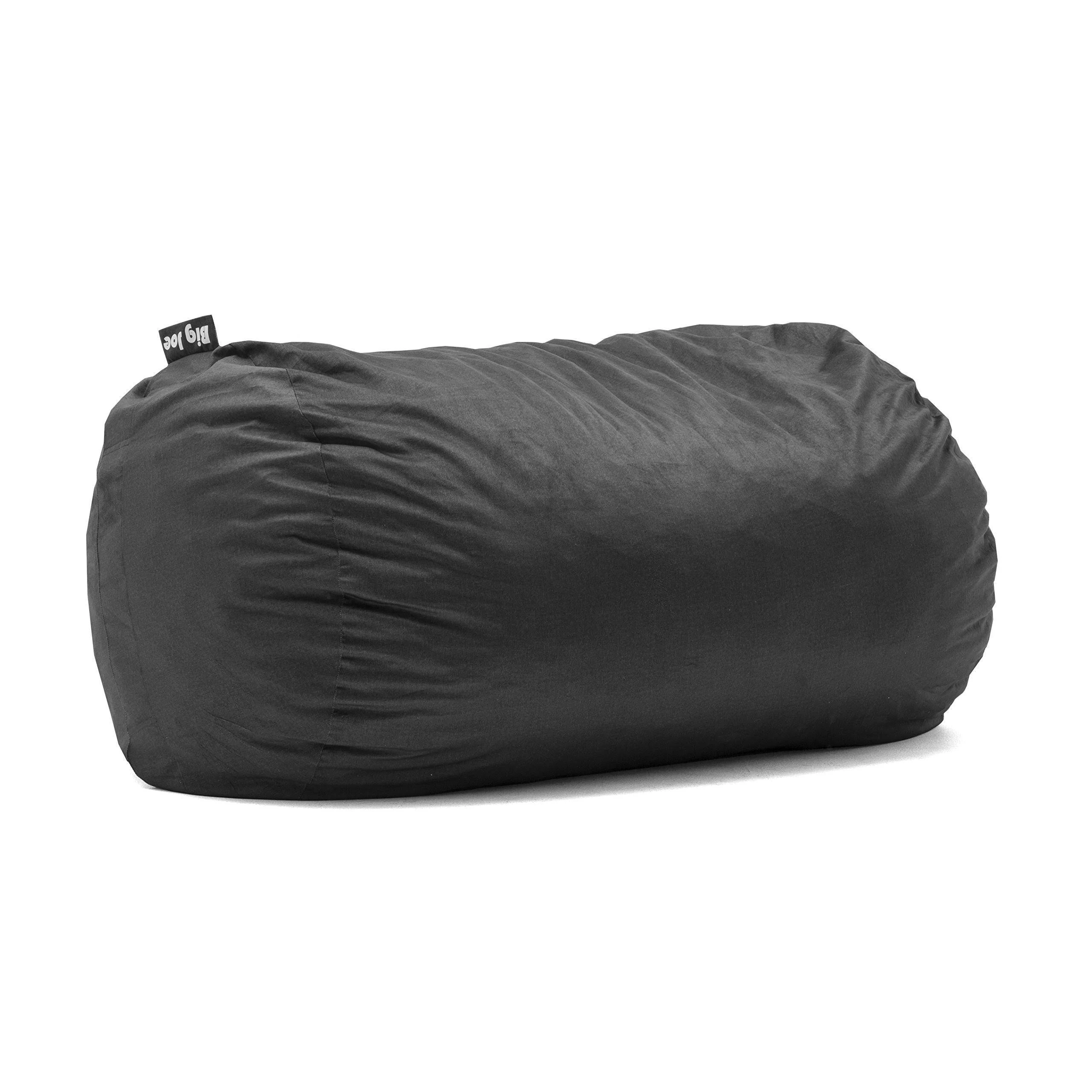 Big Joe Fuf Media Lounger Bean Bag Chair  C Black