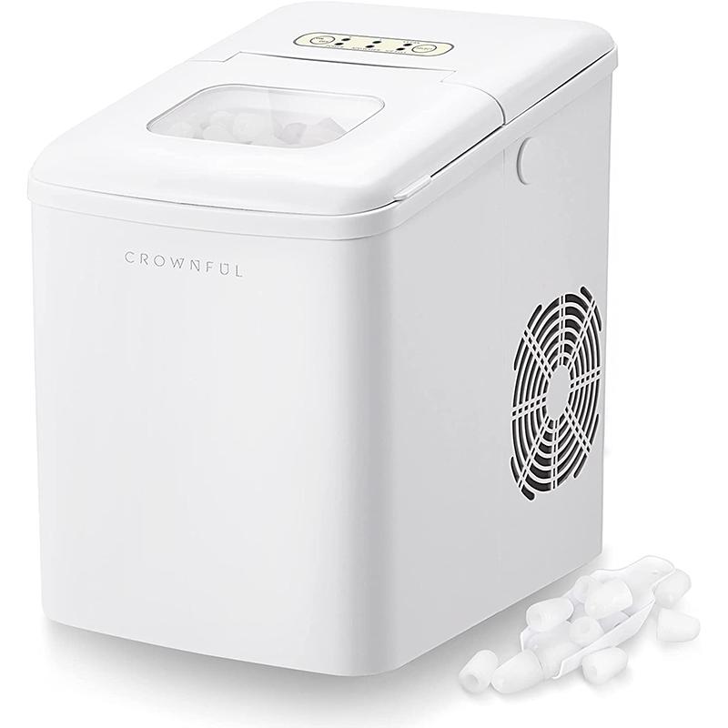 CROWNFUL Ice Maker Machine for Countertop 9 Ice Cubes Ready in 7 Minutes 26lbs