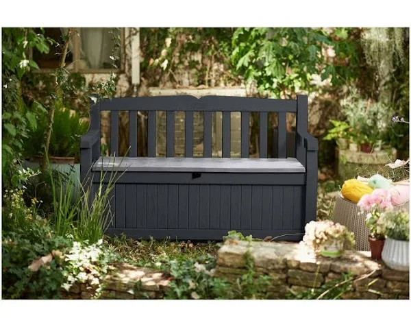 Keter 229437 Eden Storage Bench, Grey