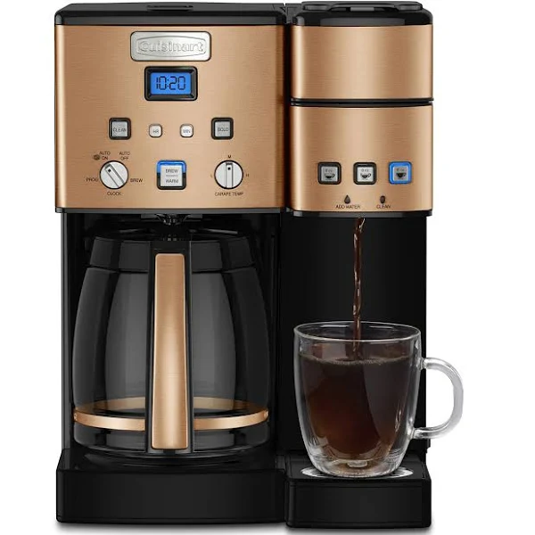 Cuisinart SS-15CP 12 Cup Coffee Maker and Single-Serve Brewer Copper