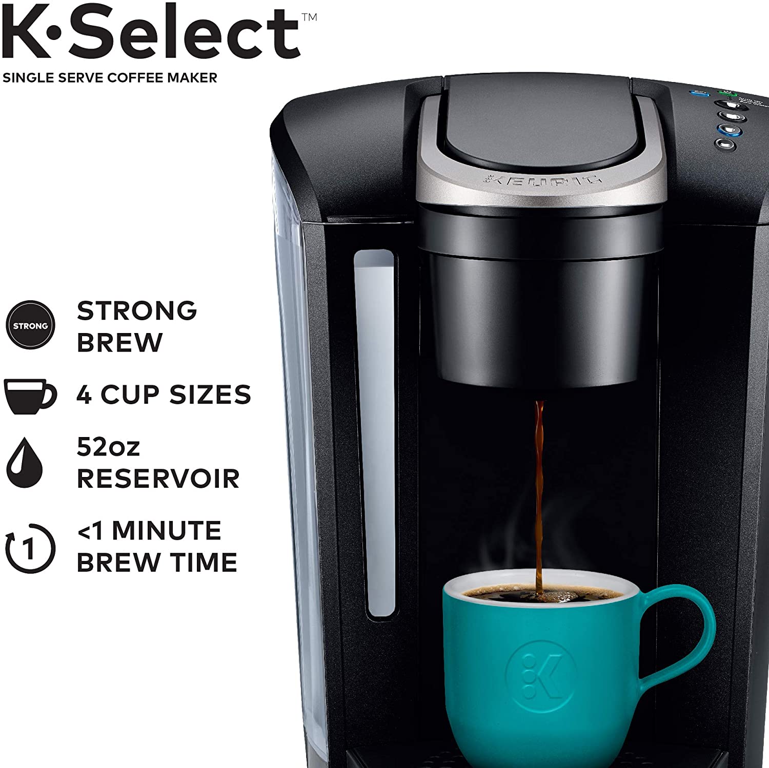 Keurig K-Select Coffee Maker - Matte Black