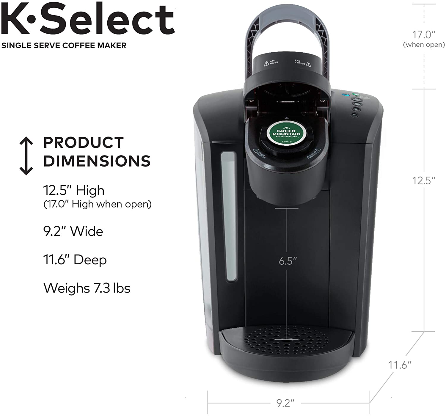 Keurig K-Select Coffee Maker - Matte Black