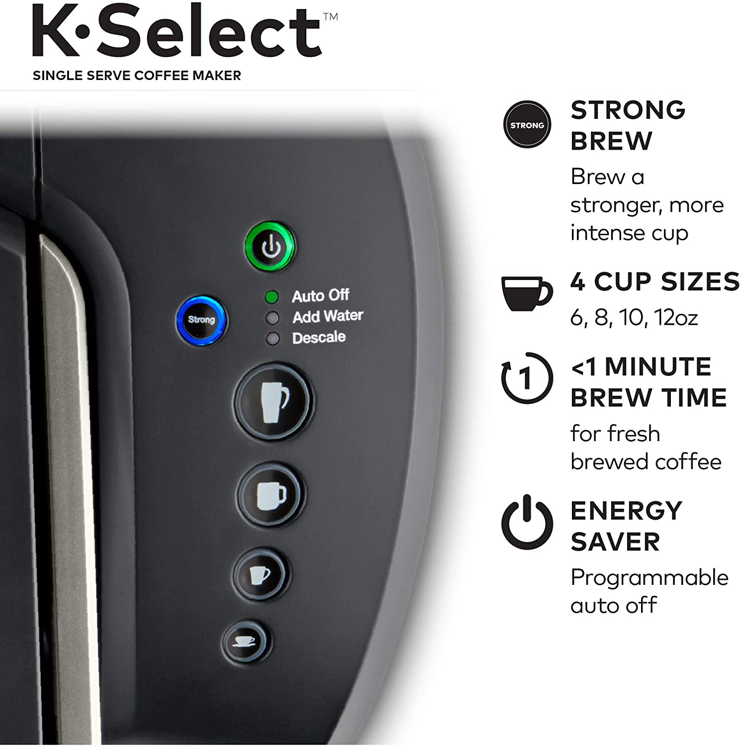 Keurig K-Select Coffee Maker - Matte Black