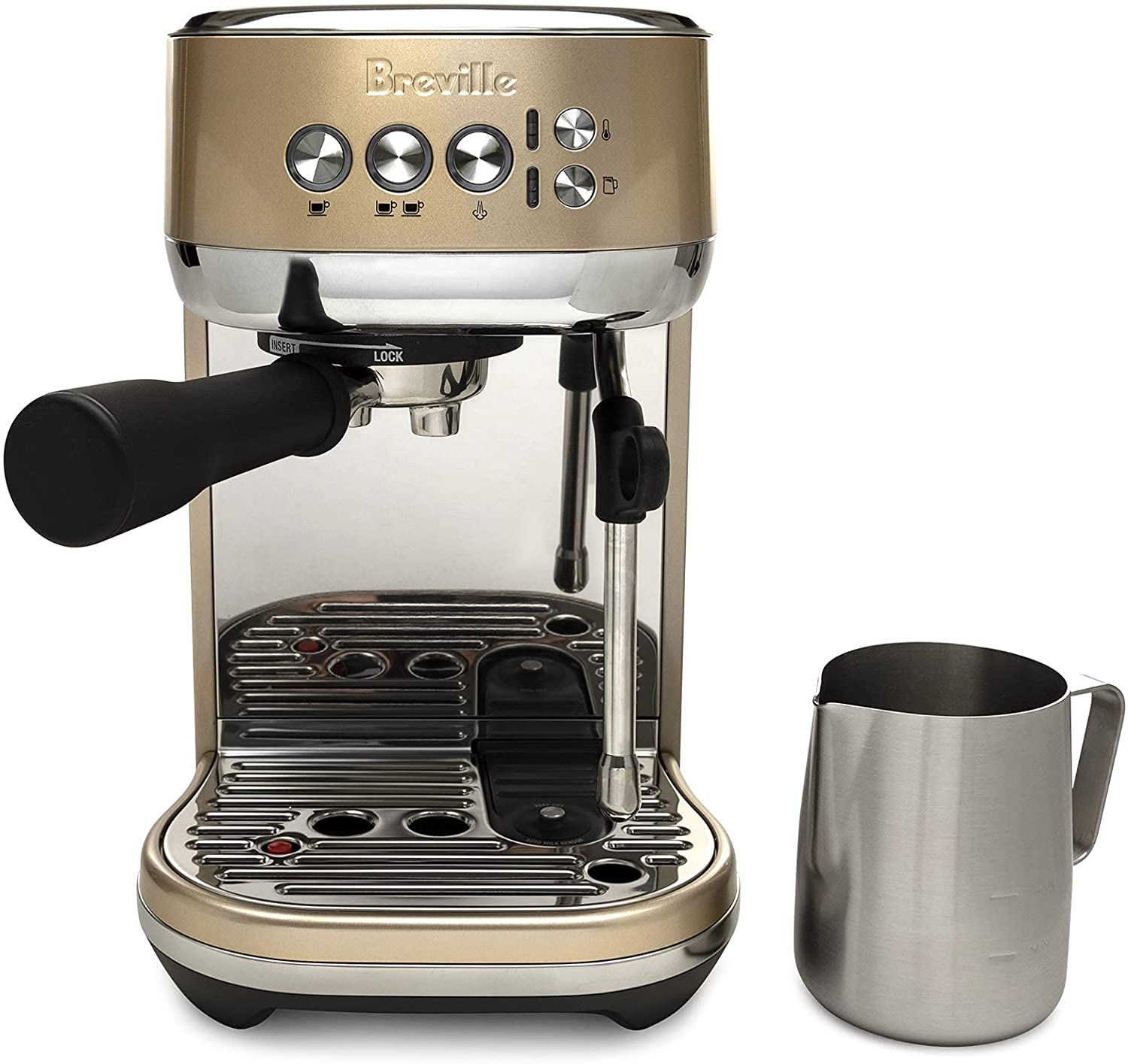 Breville Bambino Plus Espresso Machine Royal Champagne