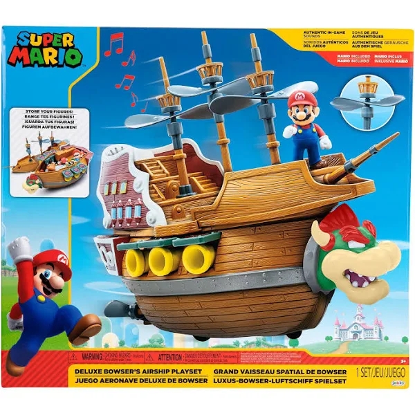 Super Mario Deluxe Bowser's Ship Playset