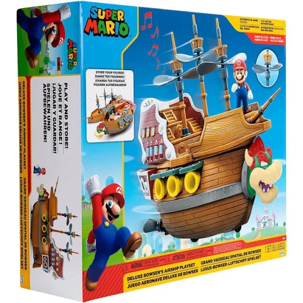 Super Mario Deluxe Bowser's Ship Playset