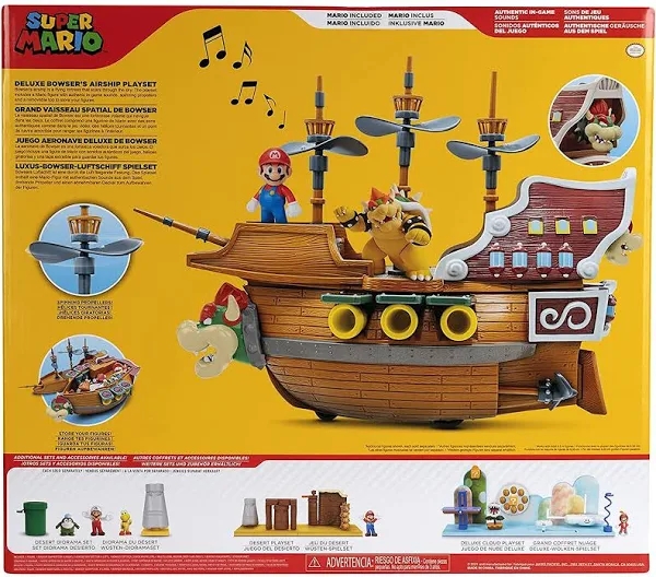 Super Mario Deluxe Bowser's Ship Playset