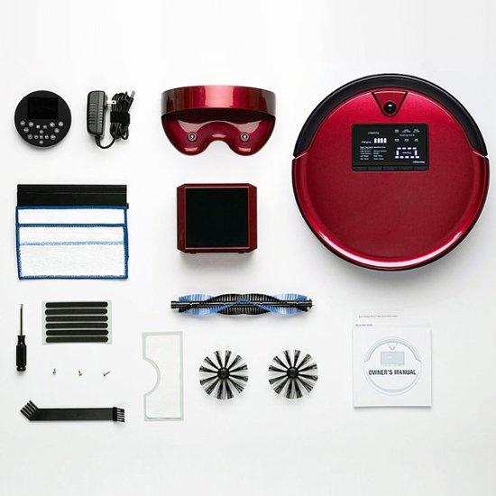 bObsweep Bob PetHair Plus Robot Vacuum and Mop Rouge