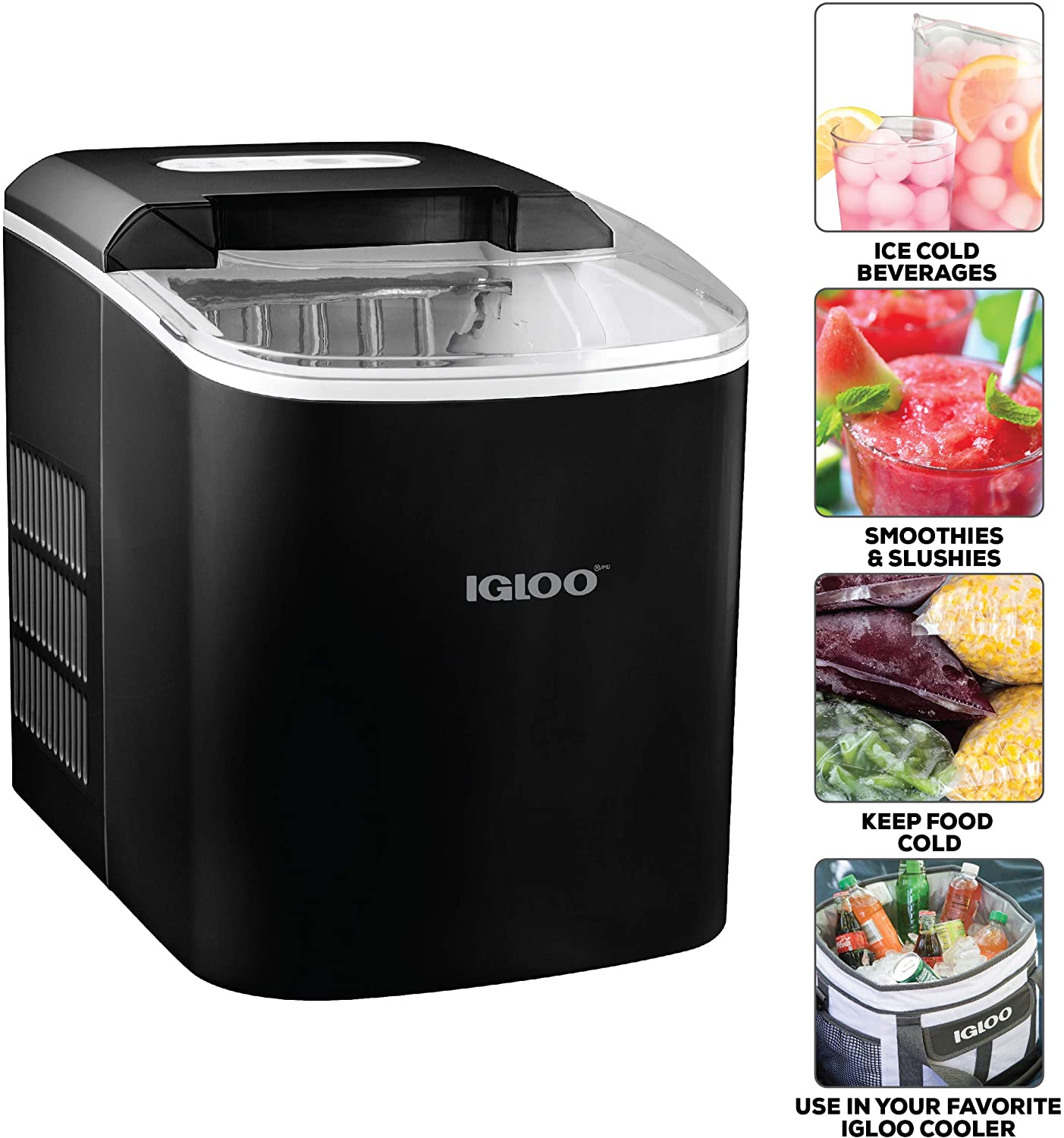 Igloo ICEB26BK Portable Electric Countertop 26-Pound Automatic Ice Maker