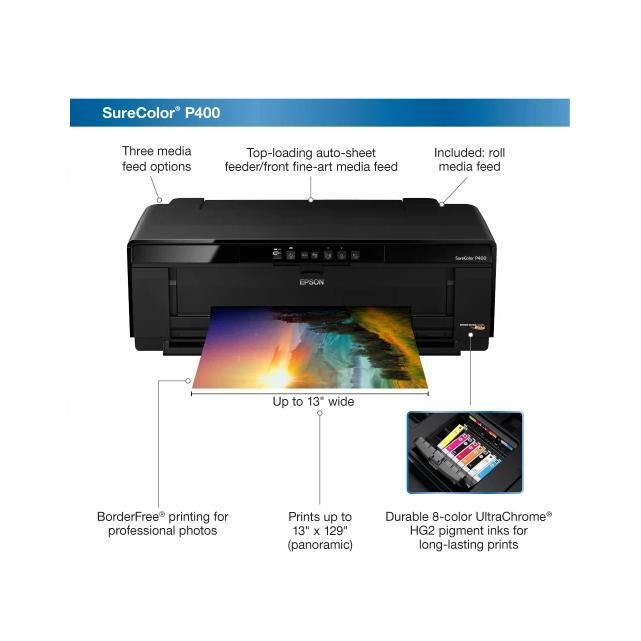 Epson - SureColor P400 Wide Format Inkjet Printer