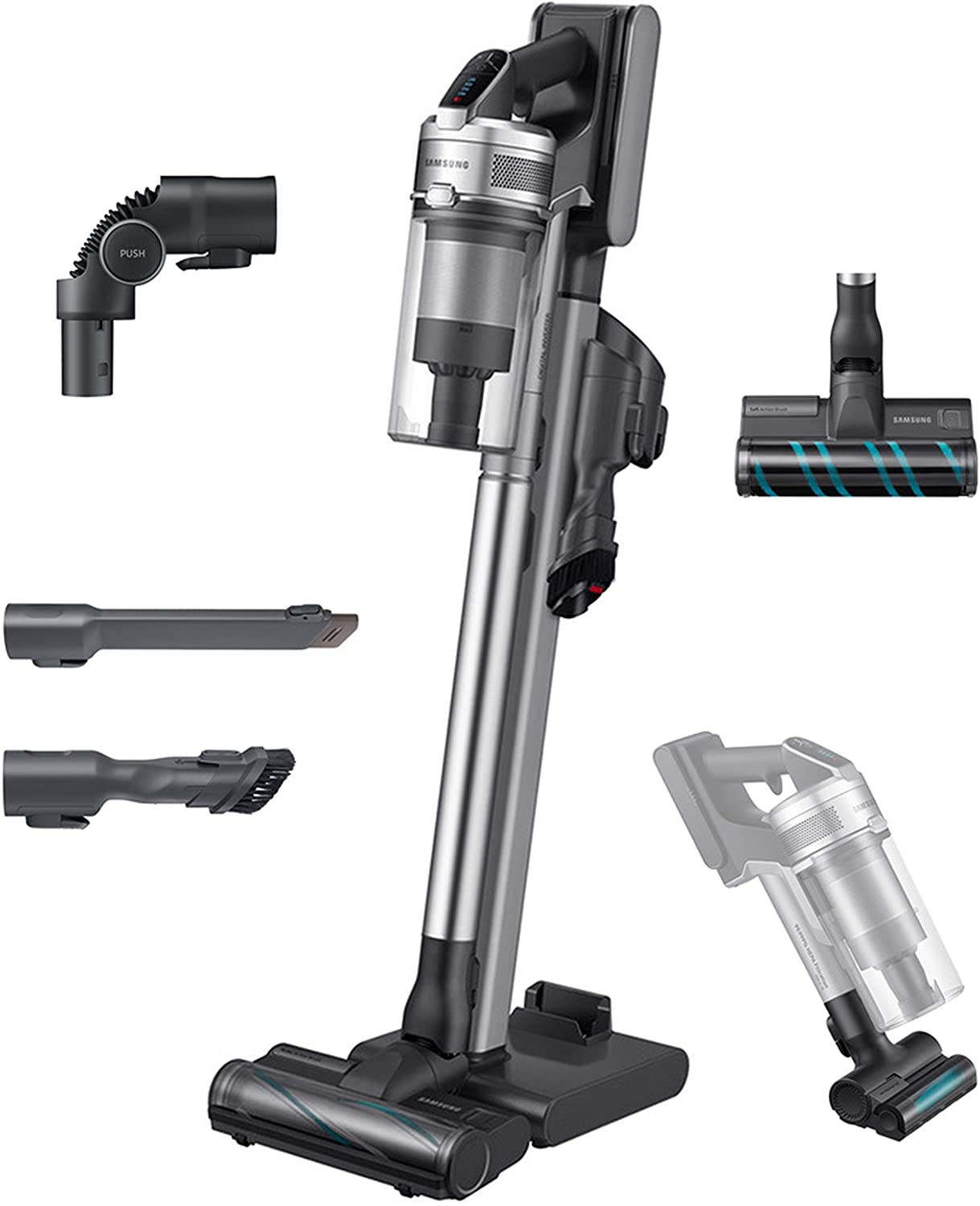 Samsung Jet 90 Stick Cordless Lightweight Vacuum - Titan Silver