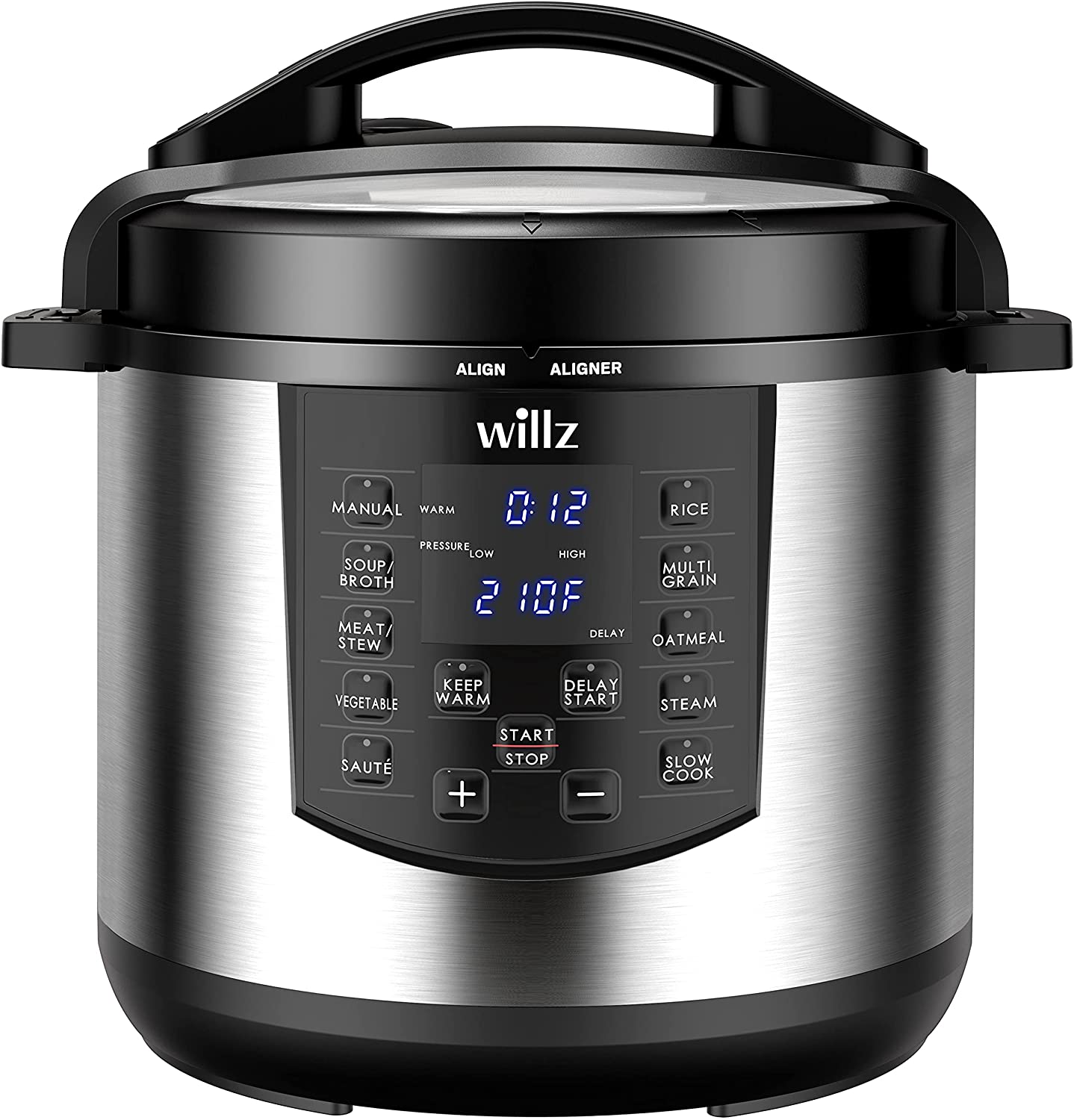 Willz 6-in-1 Multi-Use Programmable Pressure Cooker