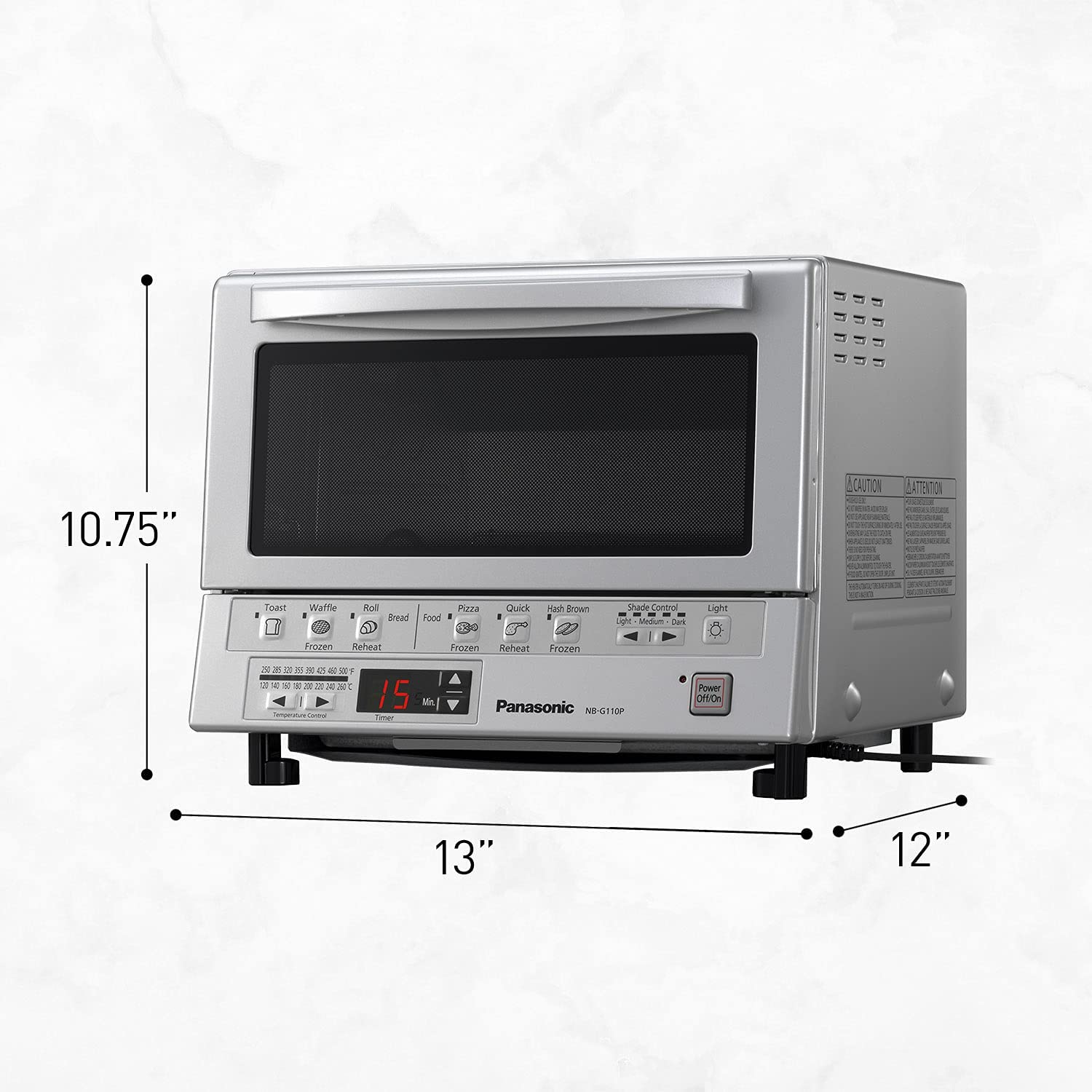 Panasonic NB-G110P-K FlashXpress Toaster Oven - Silver