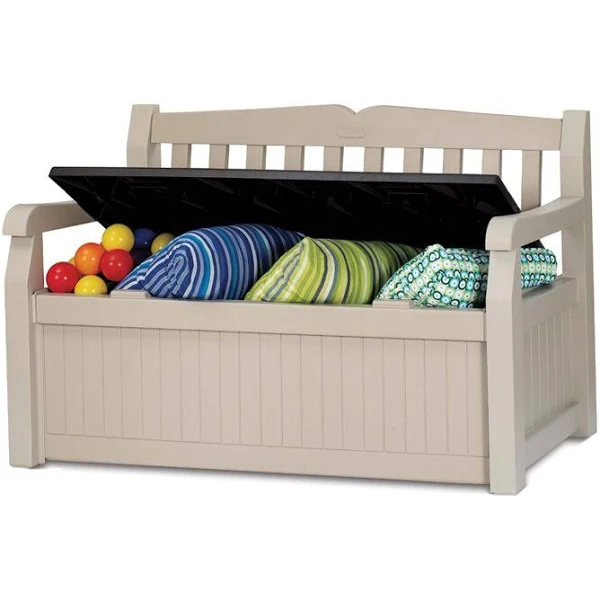 Eden Plastic Storage Bench (Color Beige)