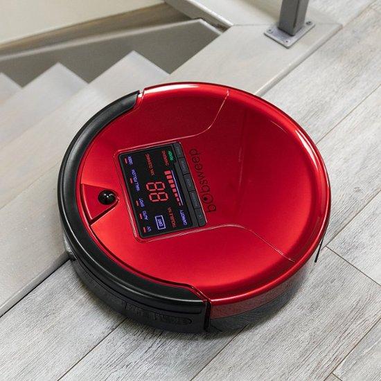 bObsweep Bob PetHair Robot Vacuum and Mop Rouge