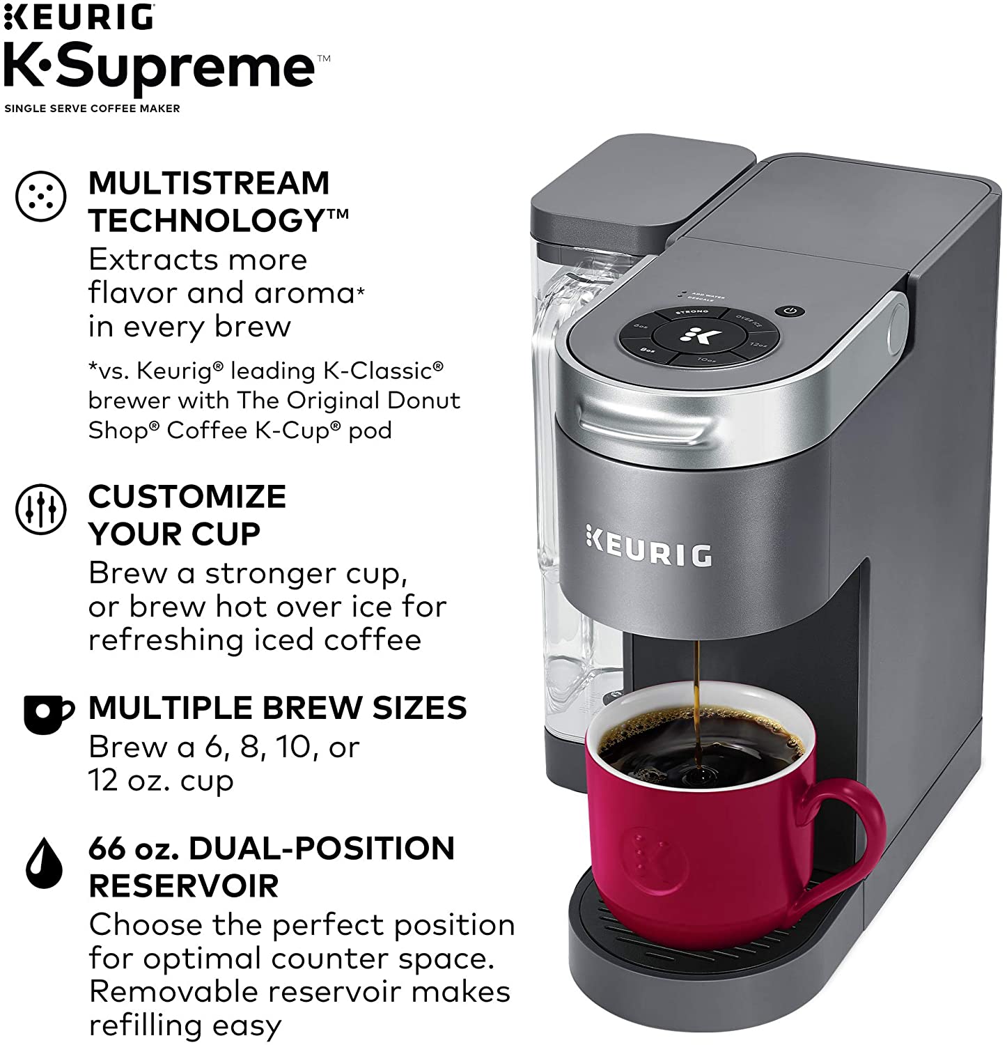 Keurig K-Supreme Coffee Maker - Gray