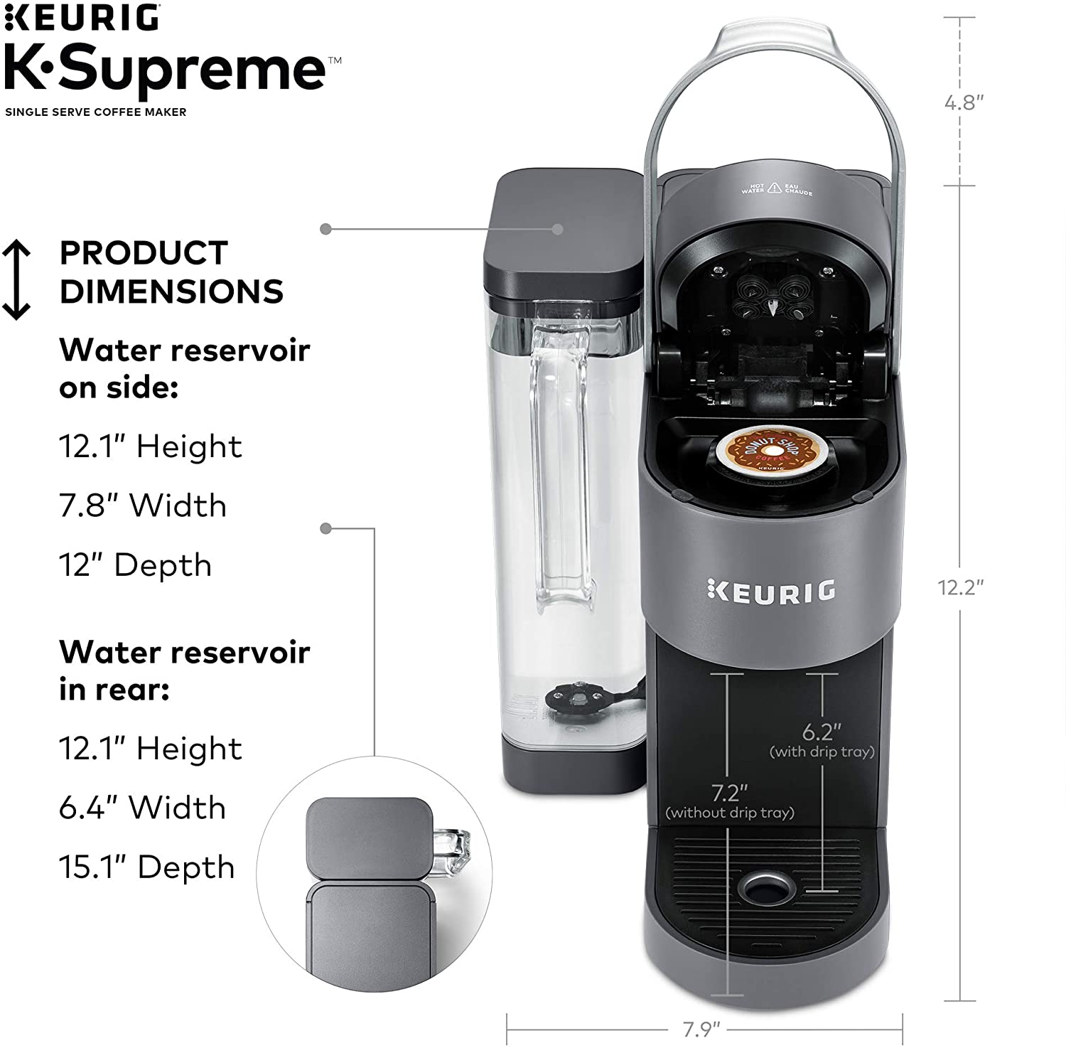 Keurig K-Supreme Coffee Maker - Gray