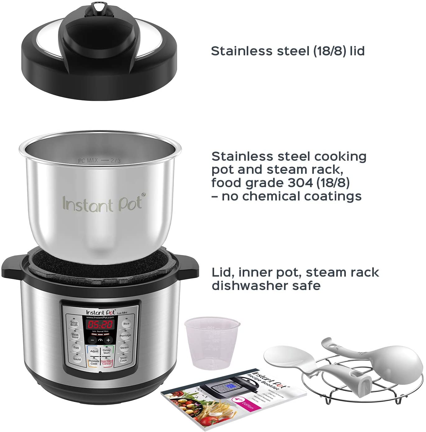 Instant Pot Lux Mini 6-in-1 Electric Pressure Cooker - 3 Quart