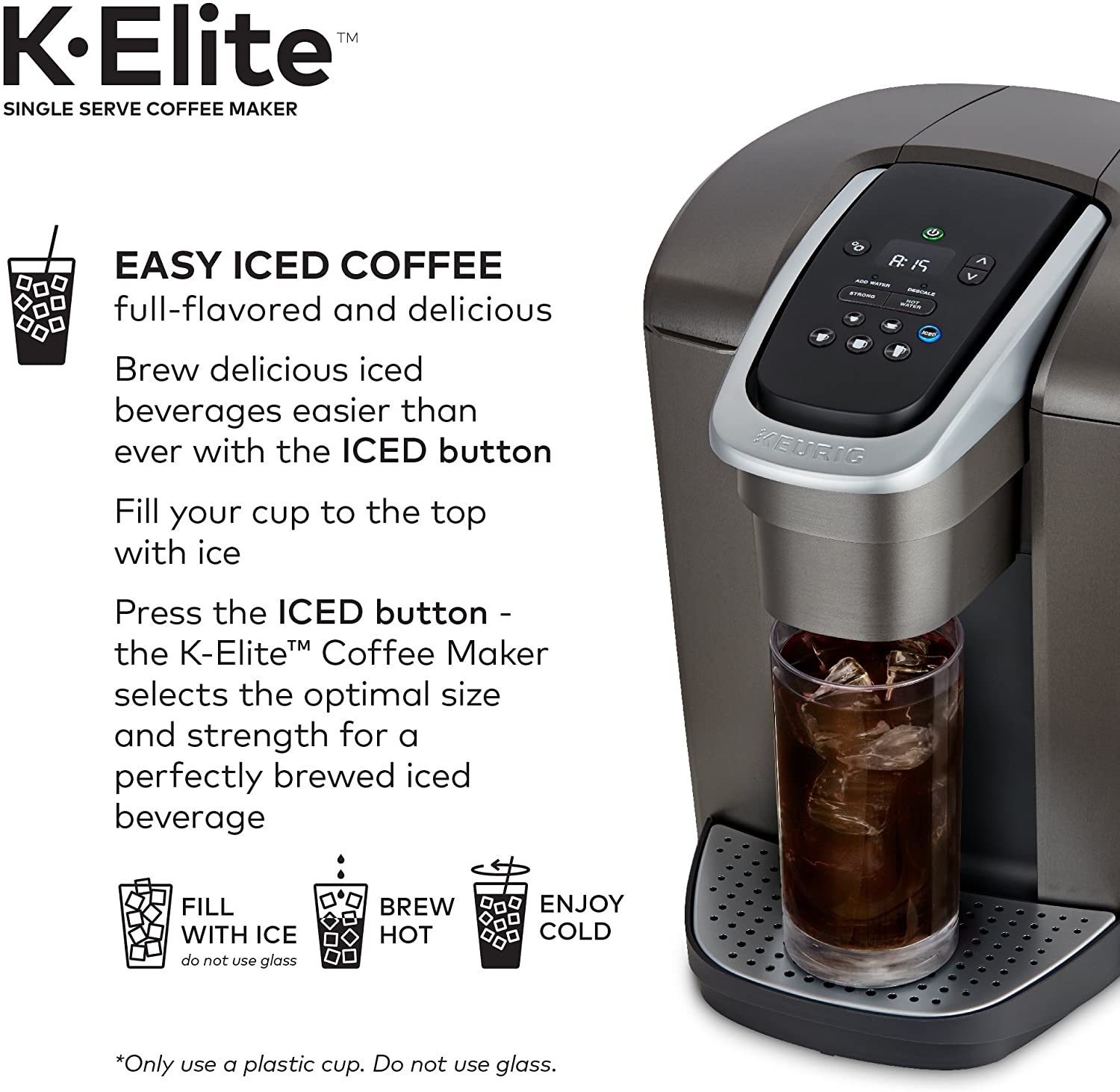 Keurig K-Elite Coffee Maker - Brushed Slate