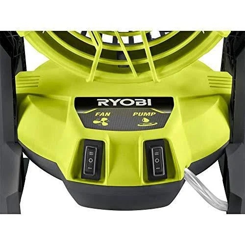 Ryobi 18-Volt ONE+ Bucket Top Misting Fan Kit