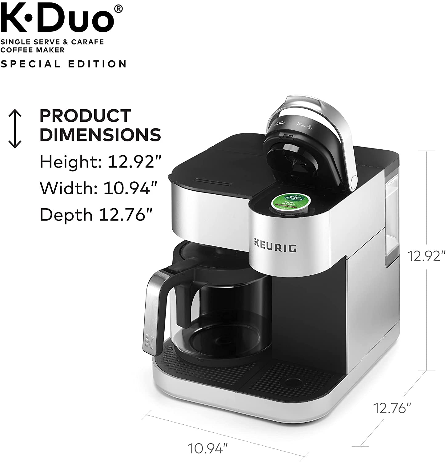 Keurig K-Duo Special Edition Coffee Maker - Silver