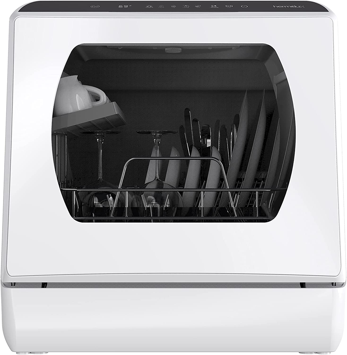 Hermitlux Countertop Dishwasher - White