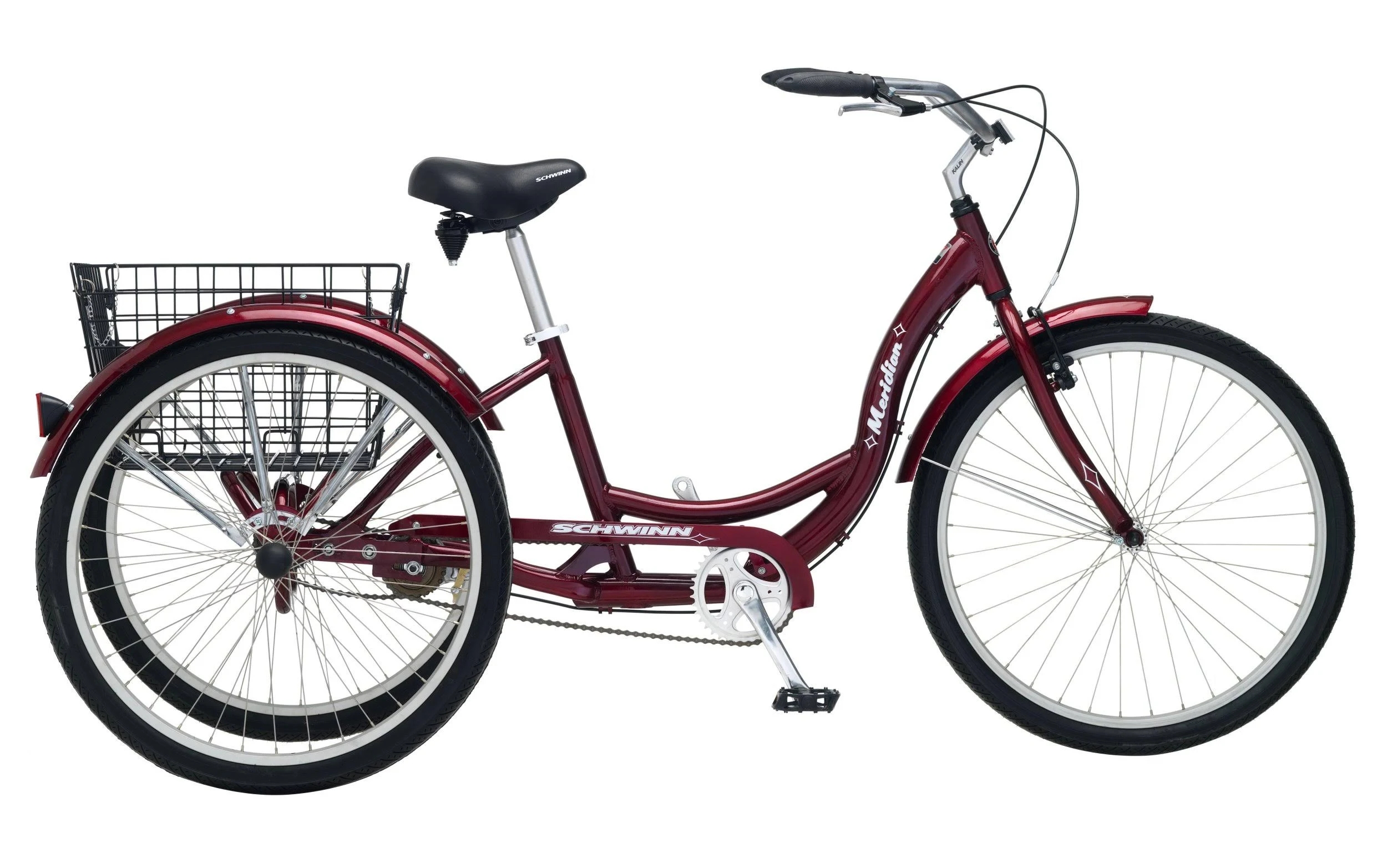 Schwinn Meridian Single Speed Tricycle - 26'' - Black Cherry