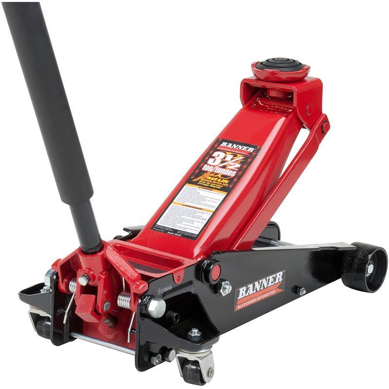 Blackhawk B6350 Black Red Fast Lift Service Jack - 3-5 Ton Capacity