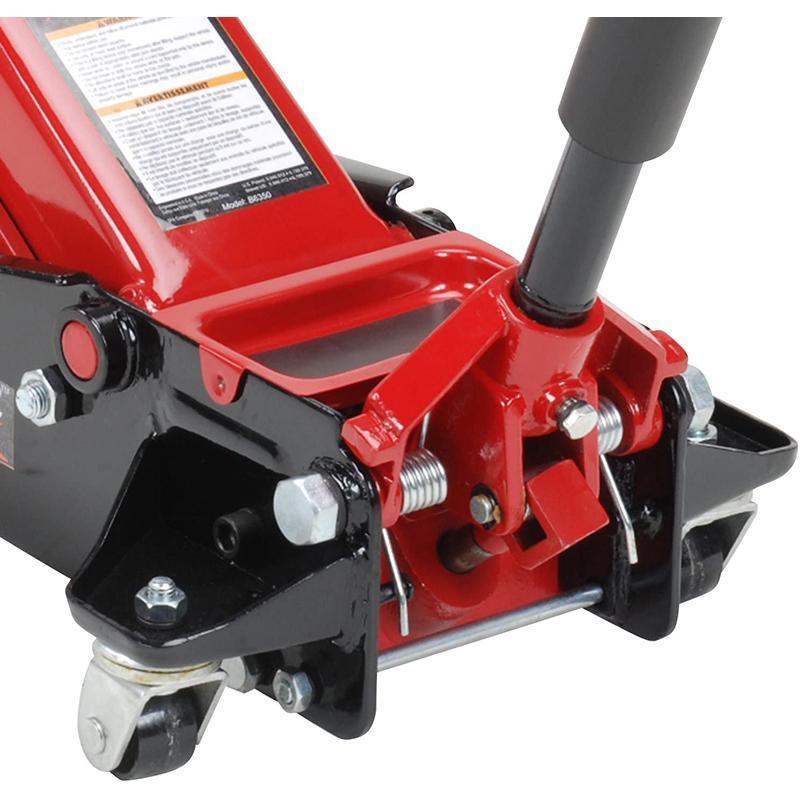 Blackhawk B6350 Black Red Fast Lift Service Jack - 3-5 Ton Capacity